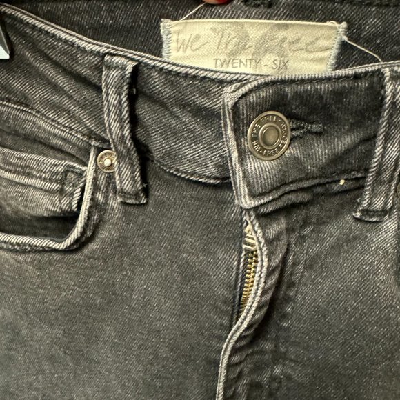Free People We the Free Raw Hem High Rise Skinny Jeans - Picture 5 of 5